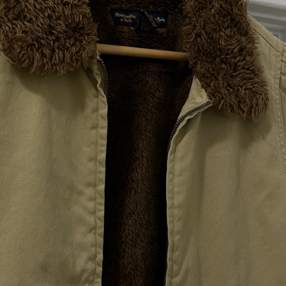 Vintage Abercrombie & Fitch Workwear bomber zip jacket cotton XS - Picture 5 of 8